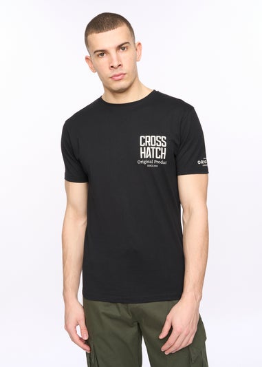 Crosshatch Black Hoogan T-Shirt