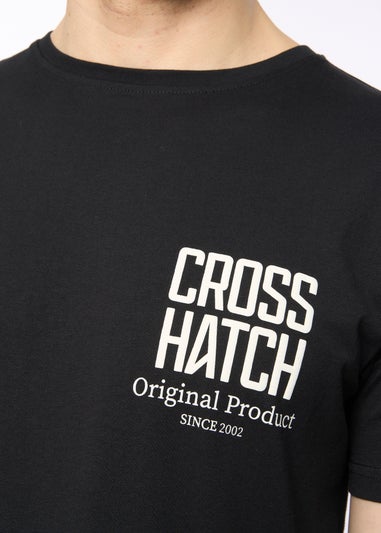 Crosshatch Black Hoogan T-Shirt