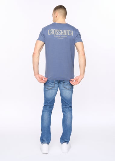 Crosshatch Blue Hoogan T-Shirt