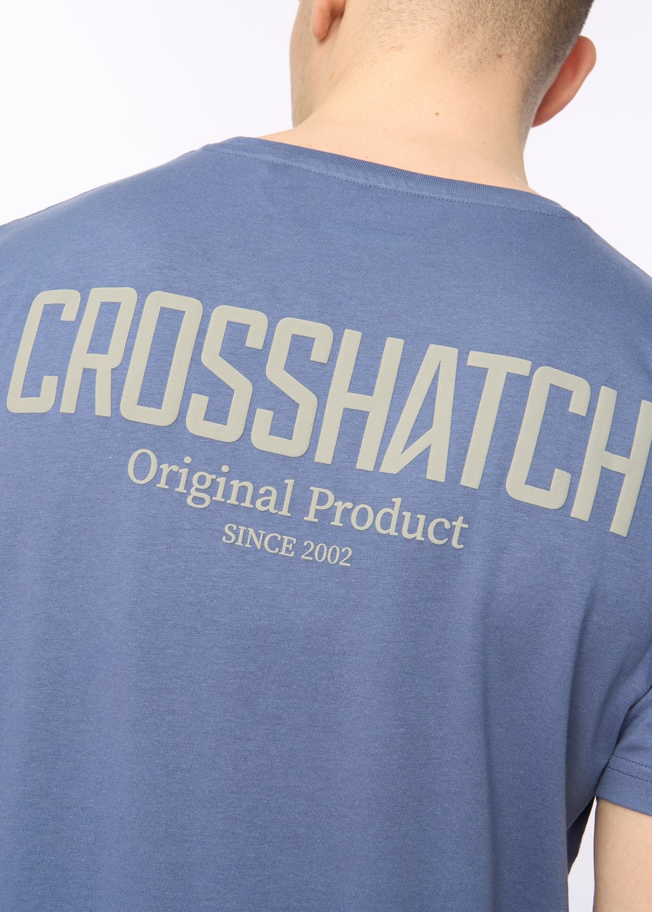 Crosshatch Blue Hoogan T-Shirt