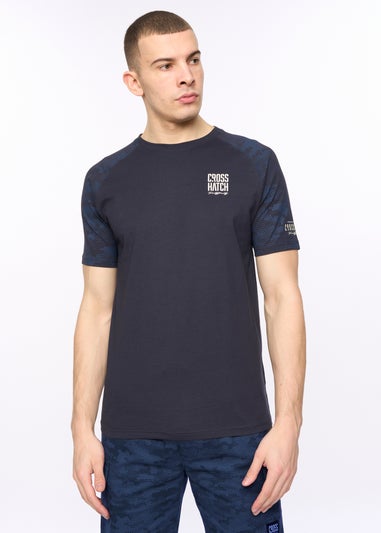 Crosshatch Navy Janscore T-Shirt