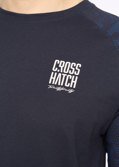 Crosshatch Navy Janscore T-Shirt