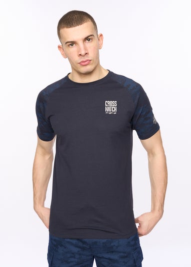 Crosshatch Navy Janscore T-Shirt