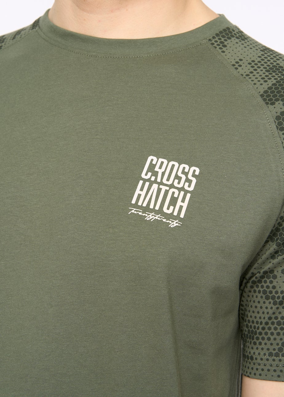 Crosshatch Deep Olive Janscore T-Shirt