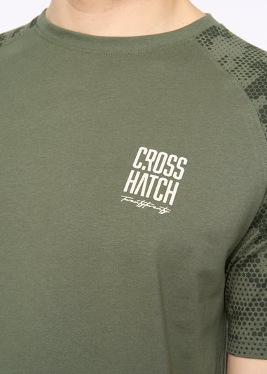 Crosshatch Deep Olive Janscore T-Shirt