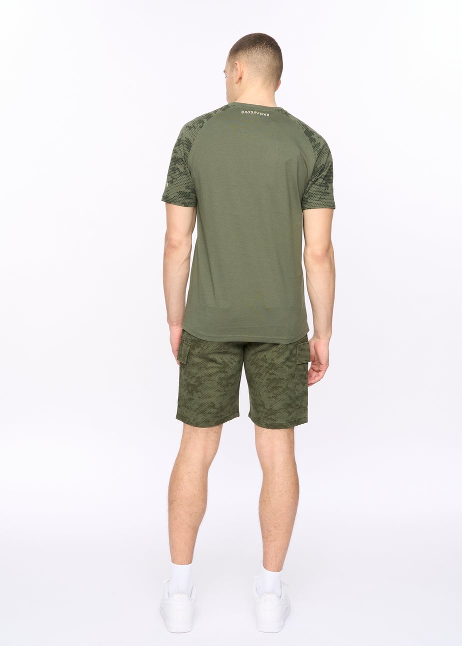 Crosshatch Deep Olive Janscore T-Shirt