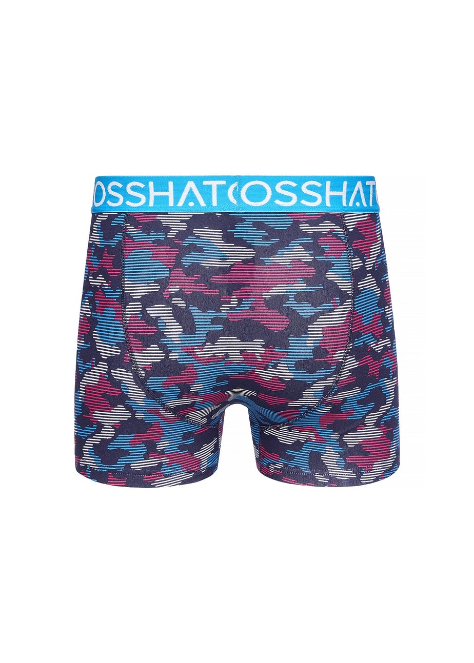 Crosshatch Blue Linamo MVE Open Fly 3 Pack Boxers
