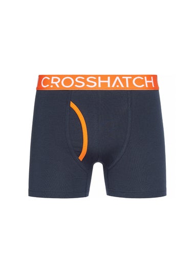 Crosshatch Orange Linamo MVE Open Fly 3 Pack Boxers