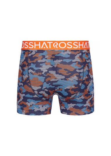 Crosshatch Orange Linamo MVE Open Fly 3 Pack Boxers