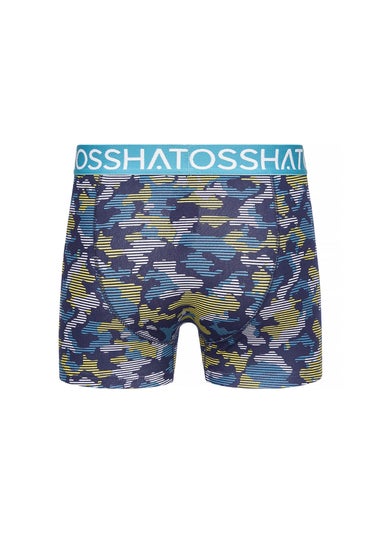 Crosshatch Teal Linamo MVE Open Fly 3 Pack Boxers