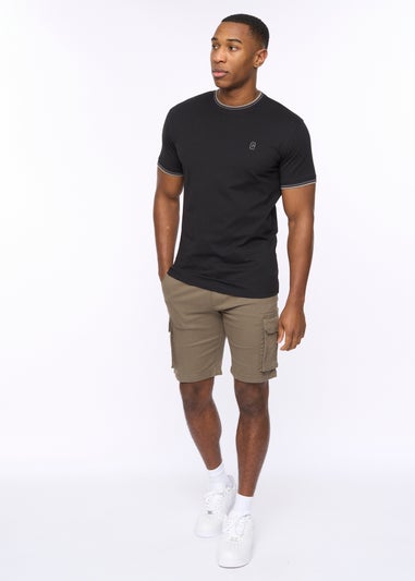 Crosshatch Black Shellworth T-Shirt