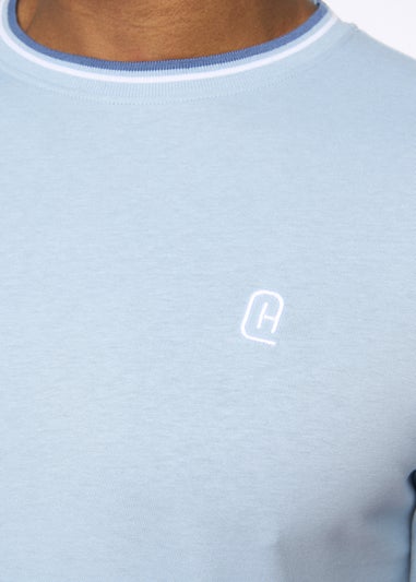 Crosshatch  Light Blue  Shellworth  T-Shirt