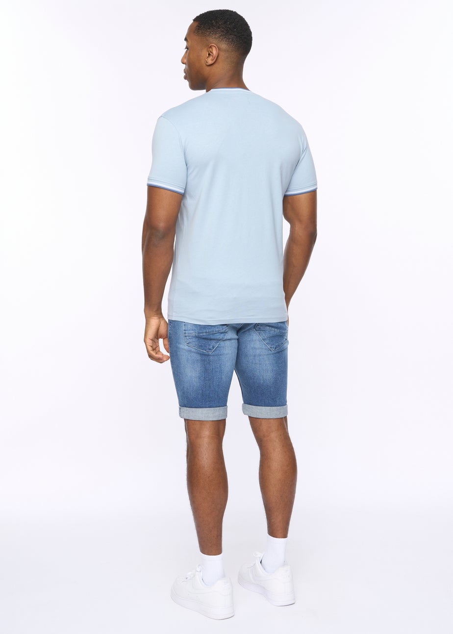 Crosshatch  Light Blue  Shellworth  T-Shirt