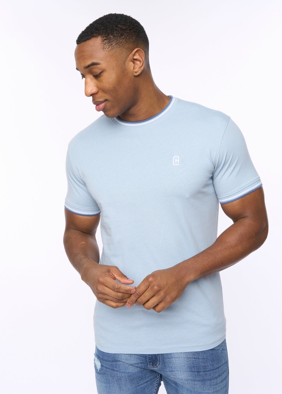 Crosshatch  Light Blue  Shellworth  T-Shirt