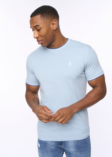 Crosshatch  Light Blue  Shellworth  T-Shirt