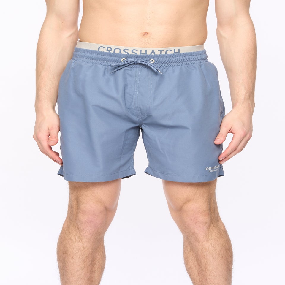 Crosshatch Denim Blue Rembrandts Swim Shorts