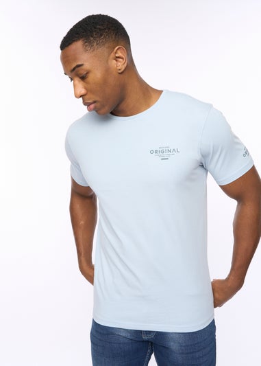 Crosshatch Sky Blue Summevibe T-Shirt
