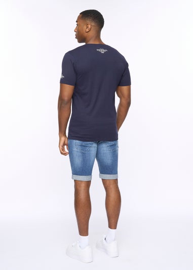 Crosshatch Navy Summevibe T-Shirt