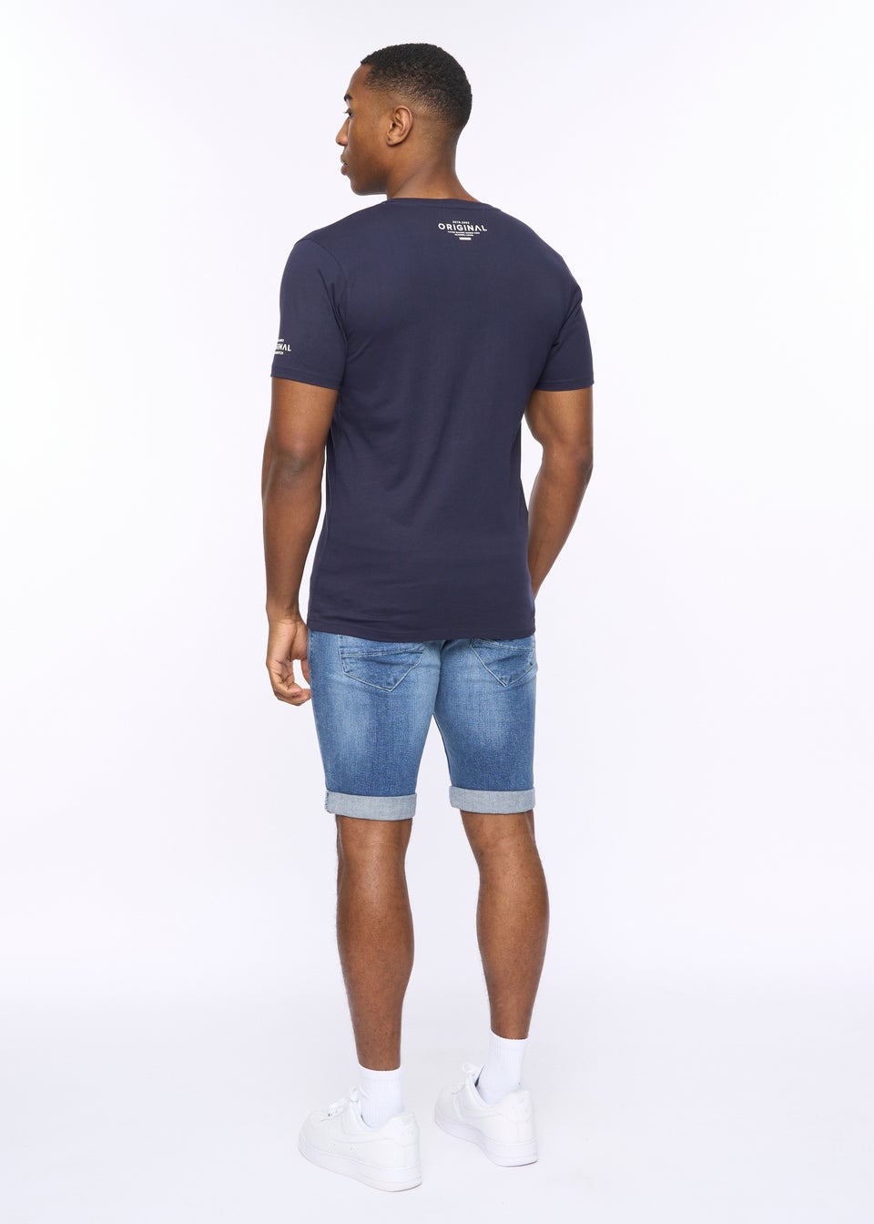 Crosshatch Navy Summevibe T-Shirt