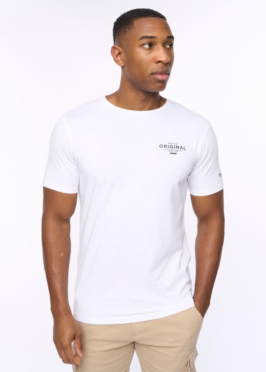 Crosshatch White Summevibe T-Shirt