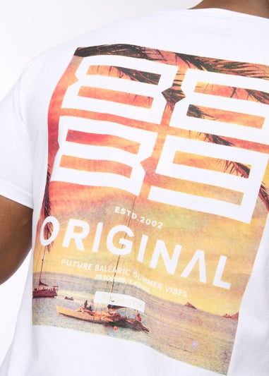 Crosshatch White Summevibe T-Shirt