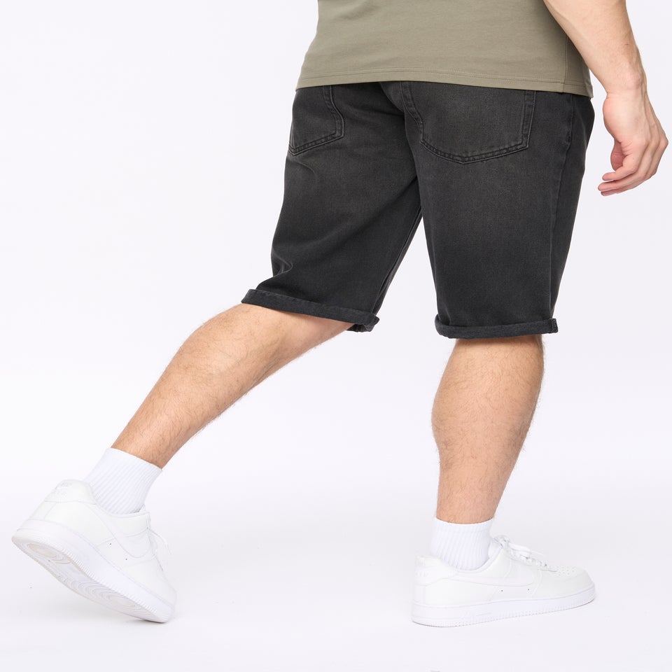 Crosshatch  Black Wash  Tillforth  Denim  Shorts
