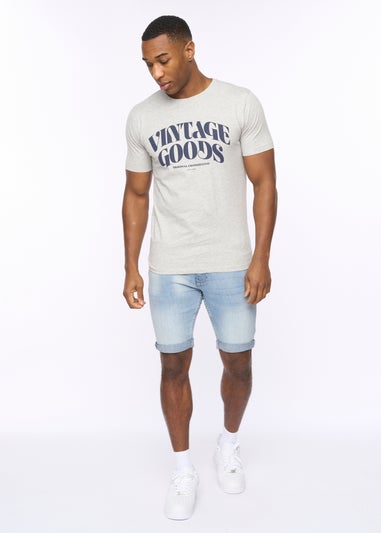 Crosshatch Grey Marl Wilsby T-Shirt