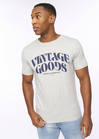 Crosshatch Grey Marl Wilsby T-Shirt