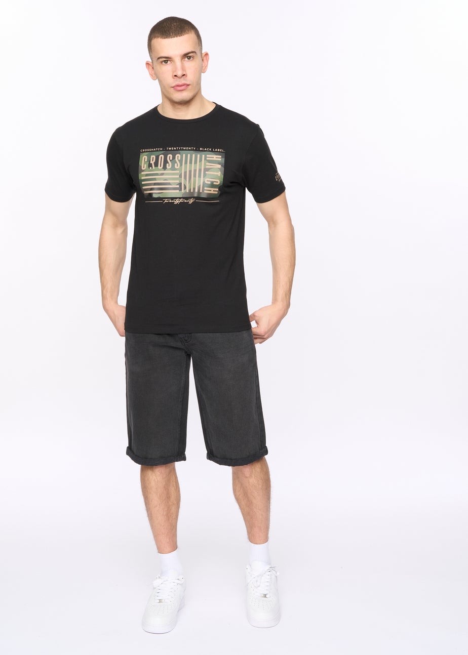 Crosshatch Black Wenfore T-Shirt