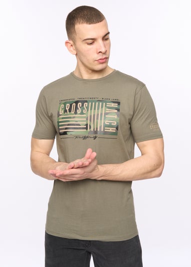 Crosshatch Dark Sage Wenfore T-Shirt