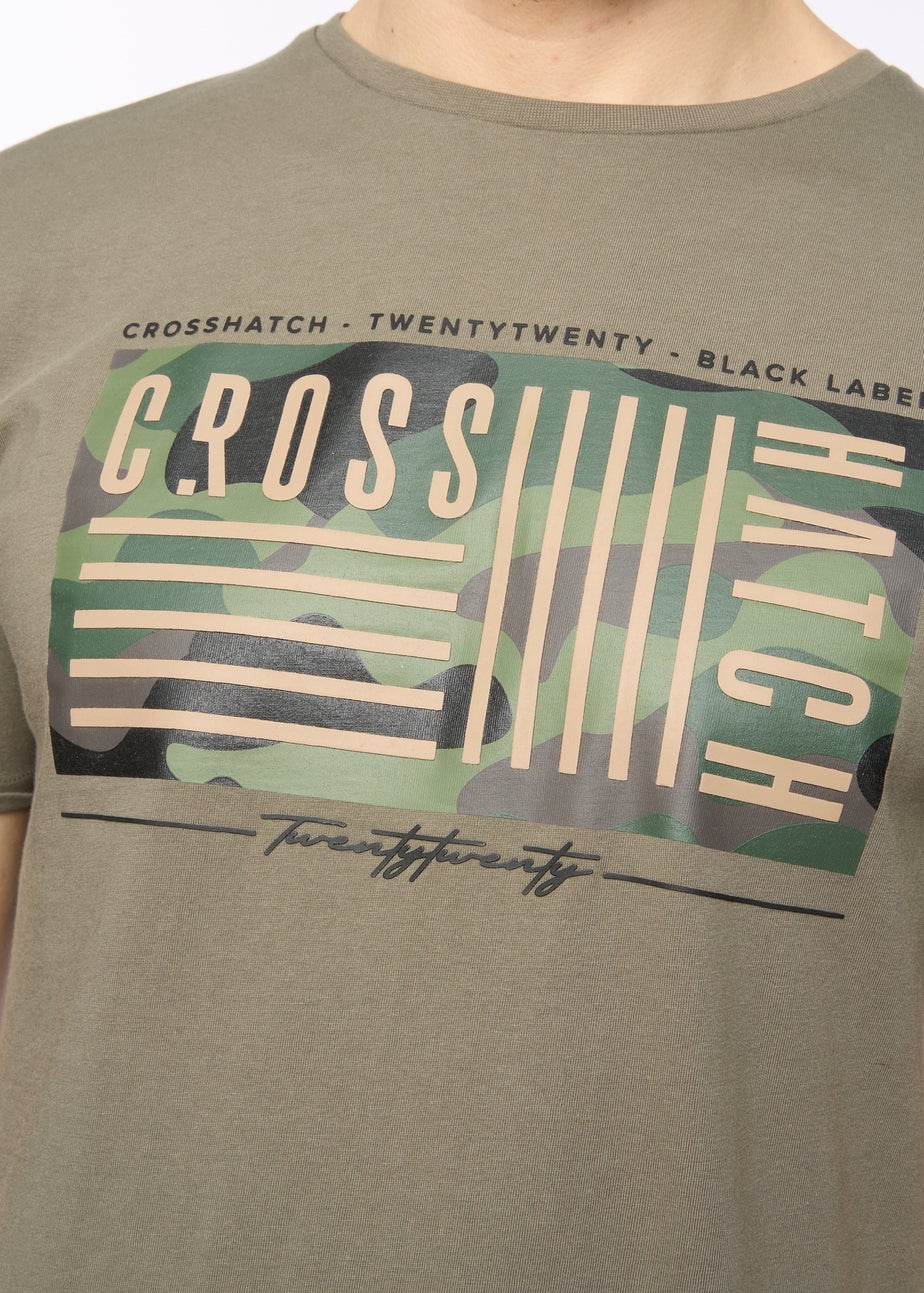 Crosshatch Dark Sage Wenfore T-Shirt