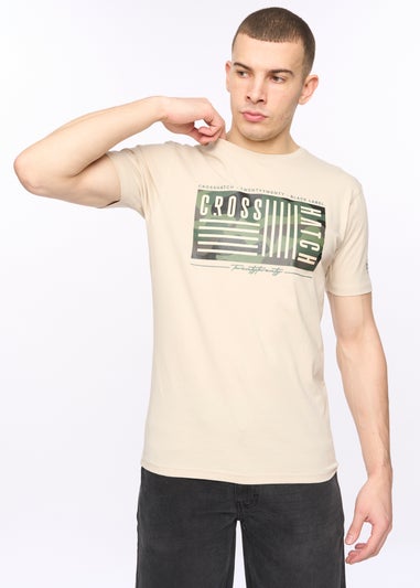 Crosshatch Light Stone Wenfore T-Shirt