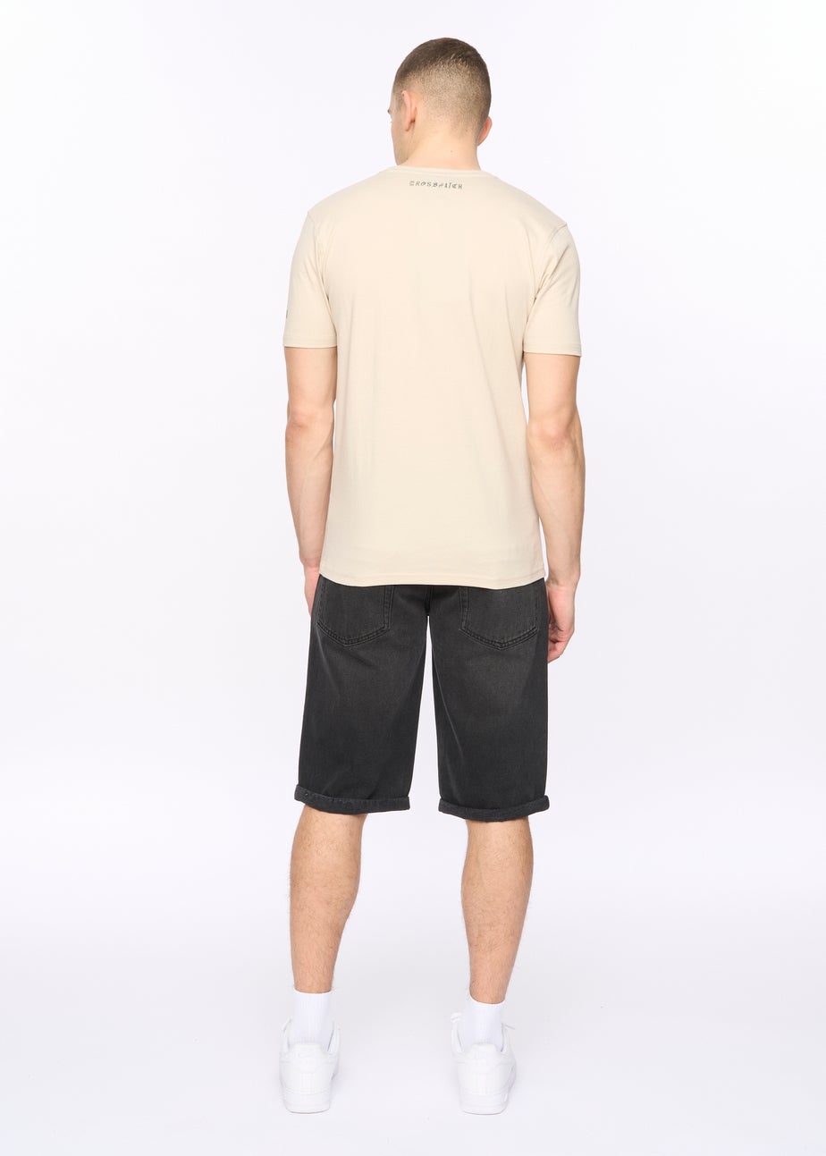 Crosshatch Light Stone Wenfore T-Shirt