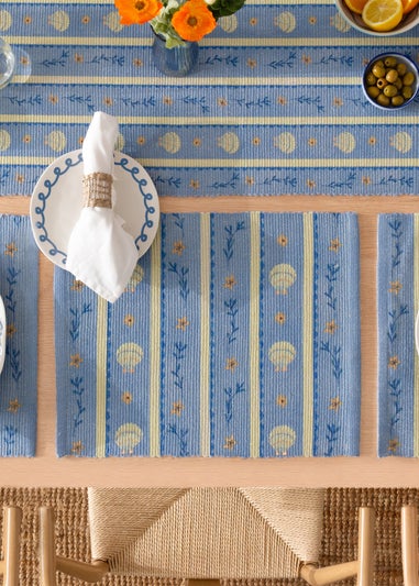 furn. Blue Sea Shells Indoor/Outdoor Placemats