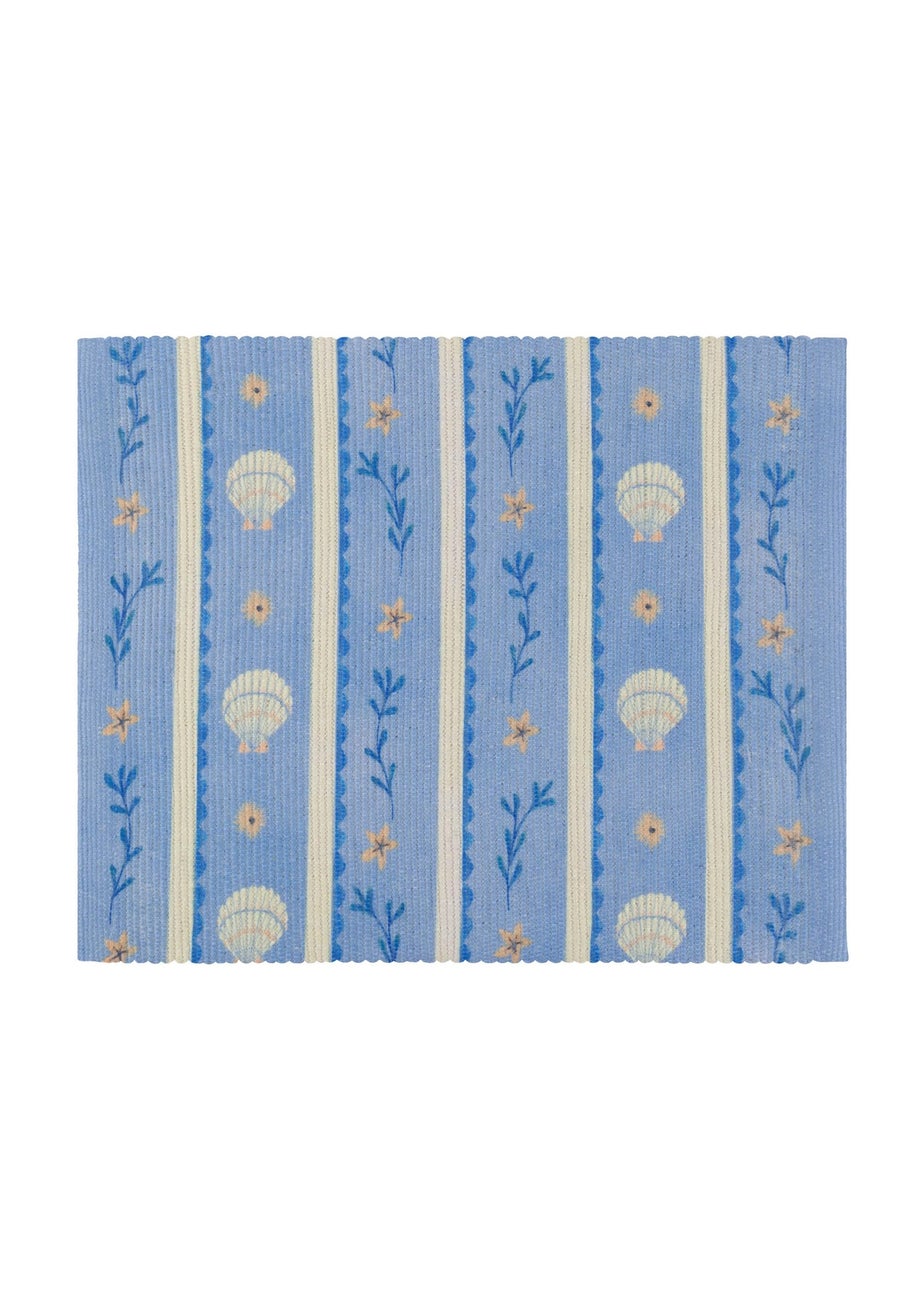 furn. Blue Sea Shells Indoor/Outdoor Placemats