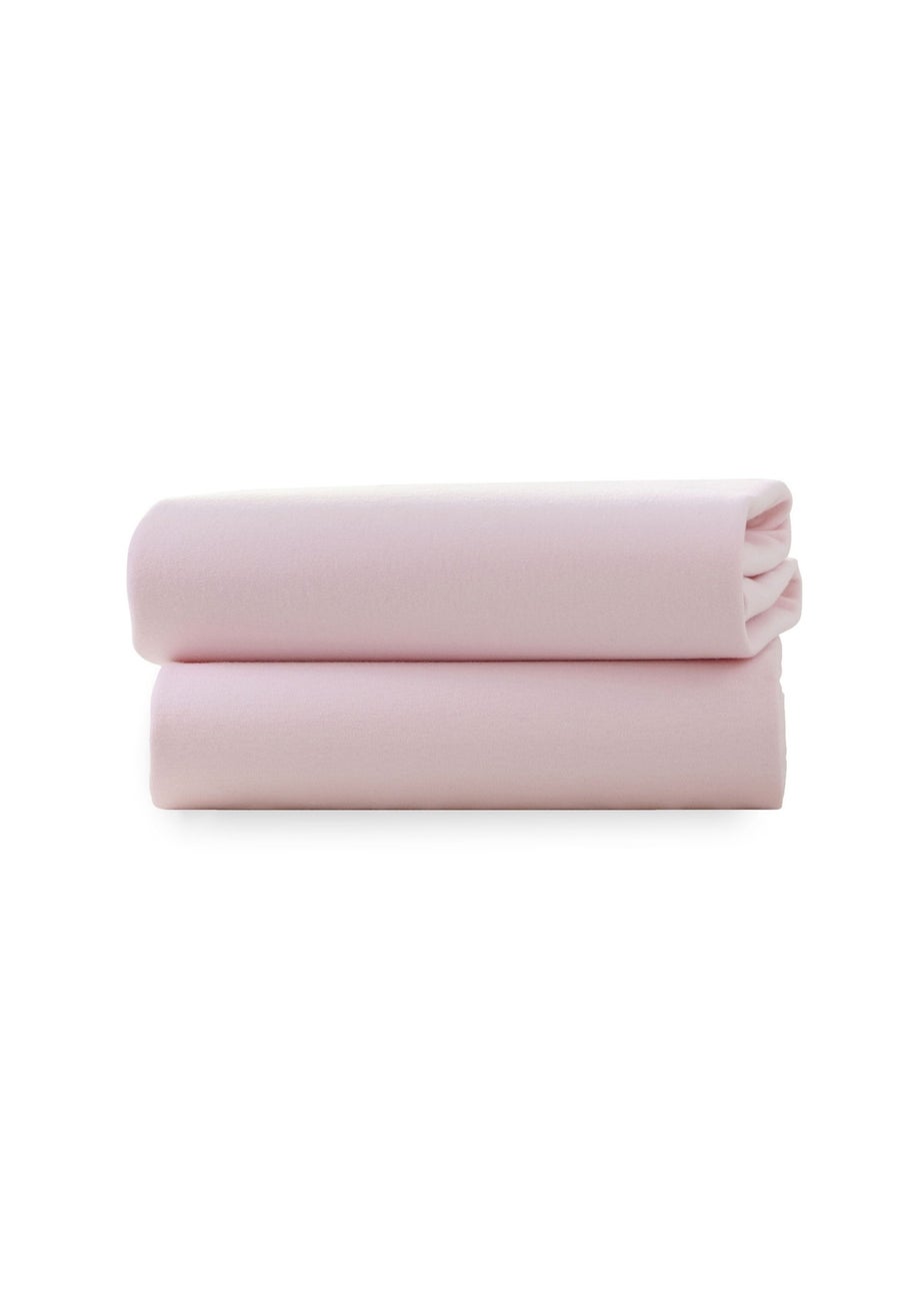 Clair de Lune 2 Pack Pink Cot Sheets