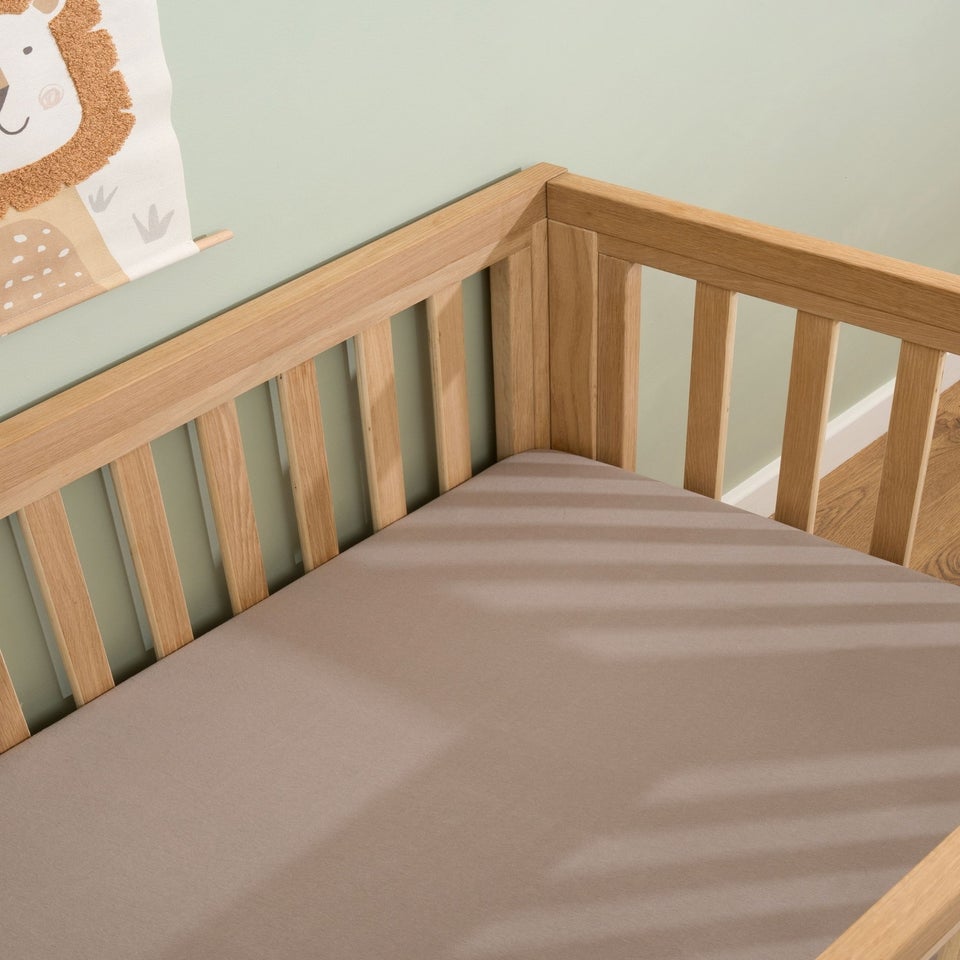 Clair de Lune 2 Pack Grey Cot Bed Sheets