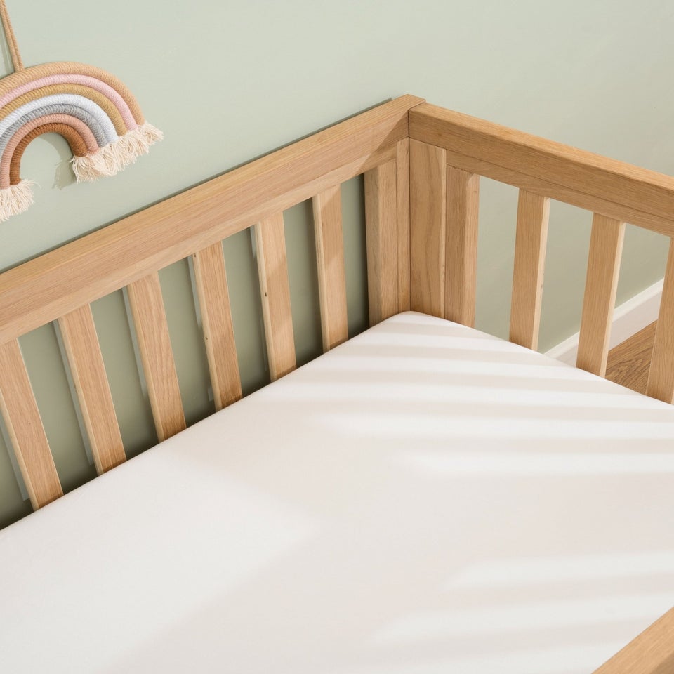 Clair de Lune 2 Pack White Cot Bed Sheets