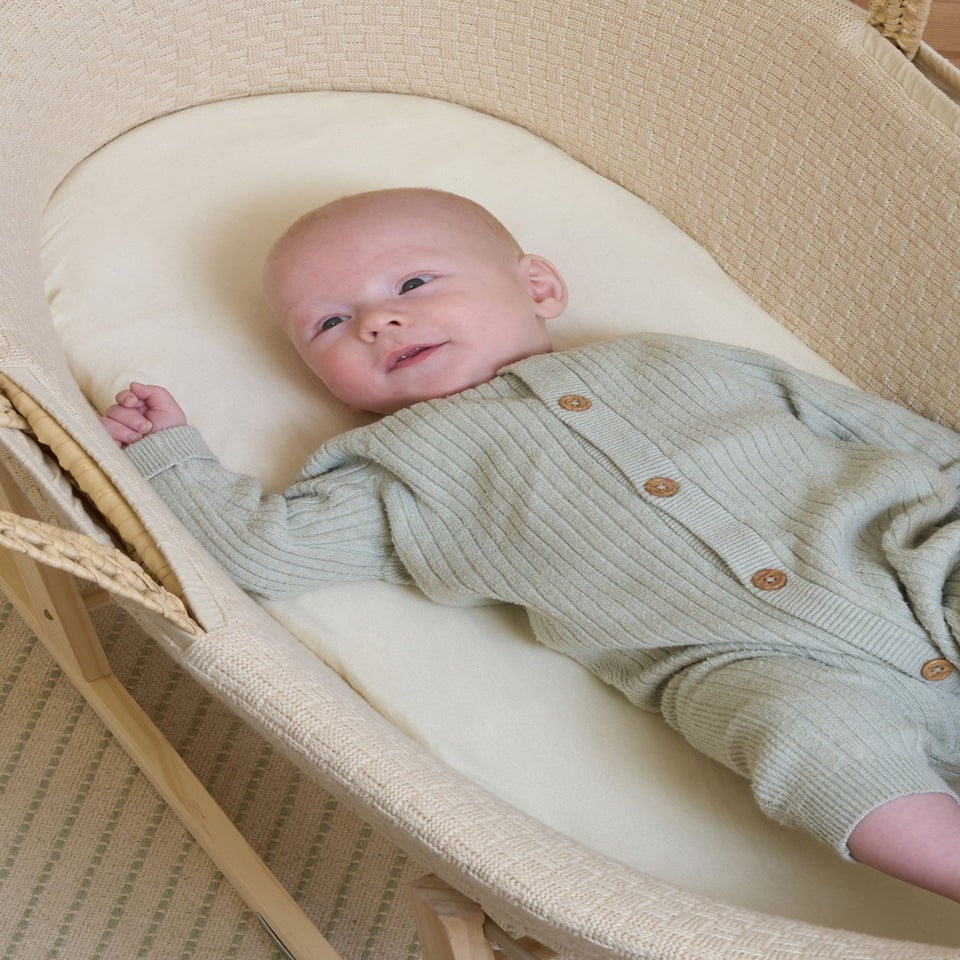 Clair de Lune 2 Pack Organic Moses Sheets Cream