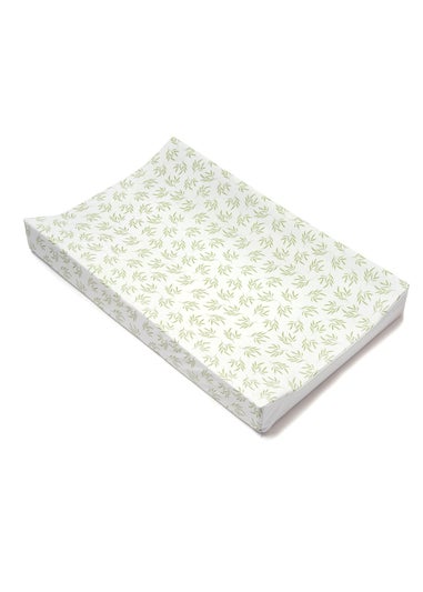 Clair de Lune Green Leaf Anti-Roll Wedge Baby Changing Mat