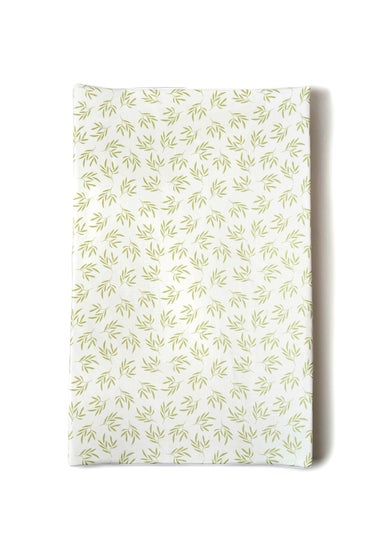 Clair de Lune Green Leaf Anti-Roll Wedge Baby Changing Mat