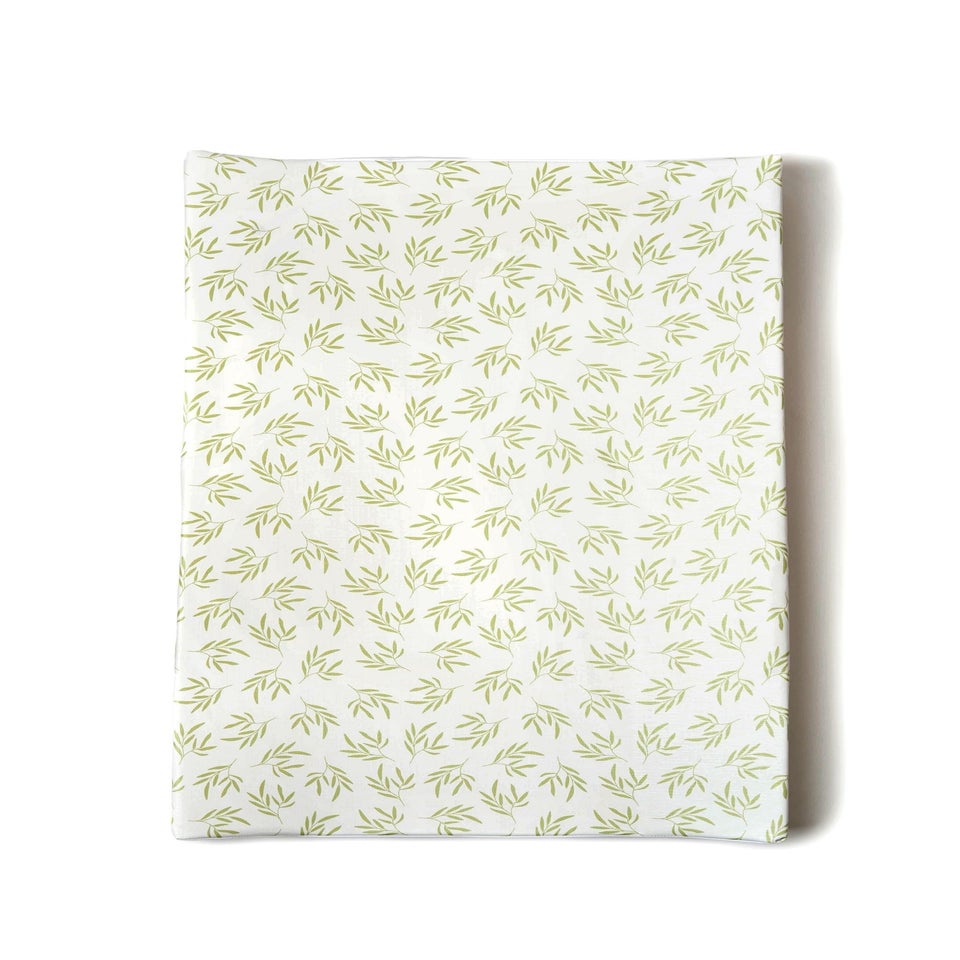 Clair de Lune Green Leaf Anti-Roll Wedge Baby Changing Mat