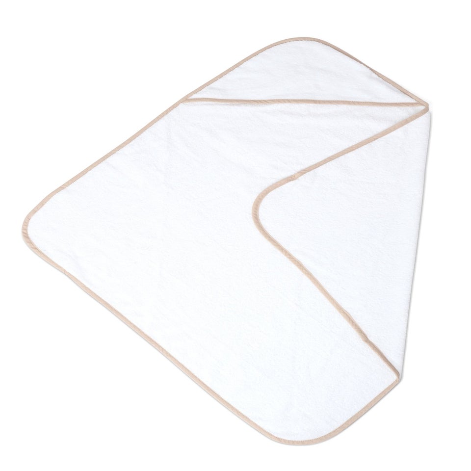 Clair de Lune 2 Pack White Basic Hooded Towel