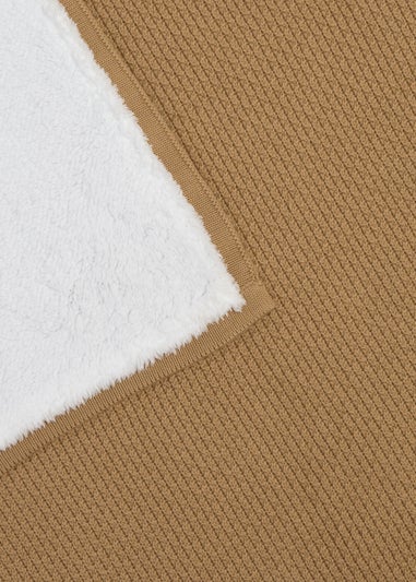 Clair de Lune Organic Biscuit Knit Sherpa Blanket