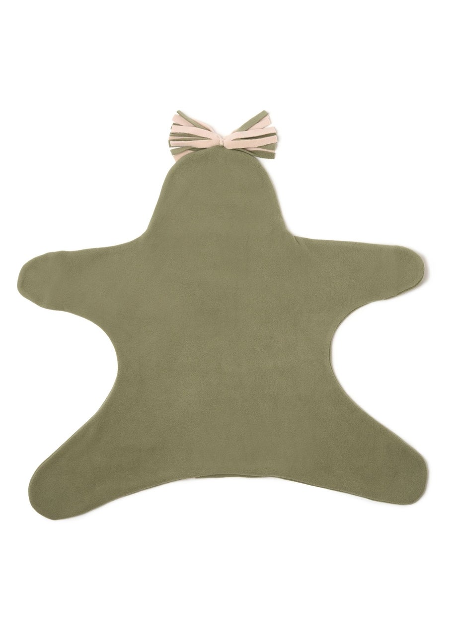 Clair de Lune Green Star Fleece Wrap