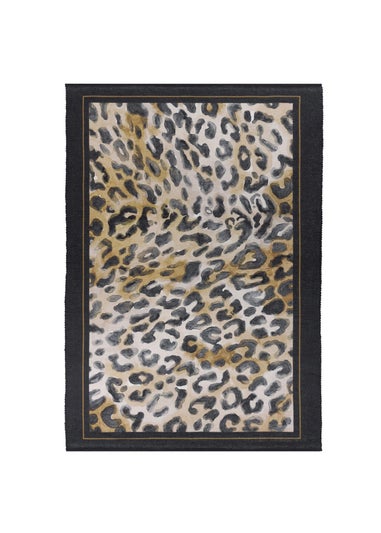 Paoletti Leopardis Leopard Printed Indoor/Outdoor Rug