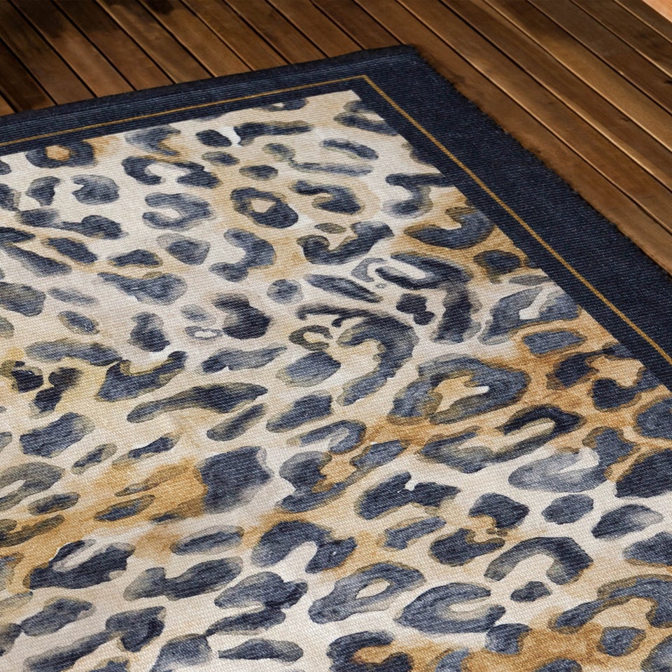 Paoletti Leopardis Leopard Printed Indoor/Outdoor Rug