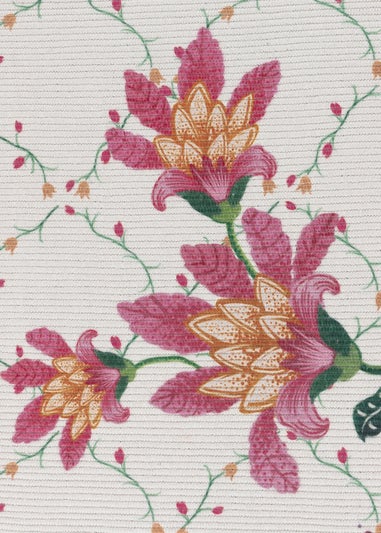 Wylder Nature Red Claudia Floral Printed Indoor/Outdoor Rug