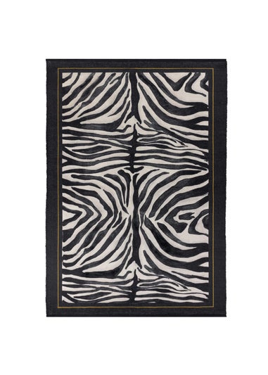 Paoletti Leopardis Zebra Printed Indoor/Outdoor Rug