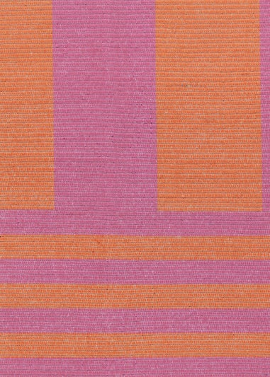 furn. Pink Deck Stripe Printed Indoor/Outdoor Rug